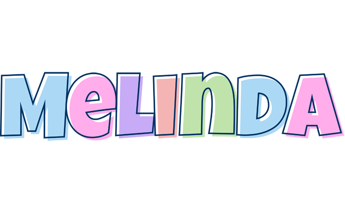 Melinda pastel logo
