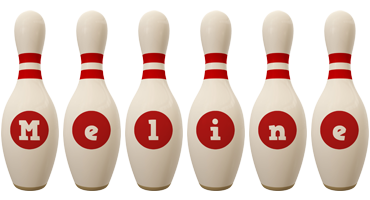 Meline bowling-pin logo