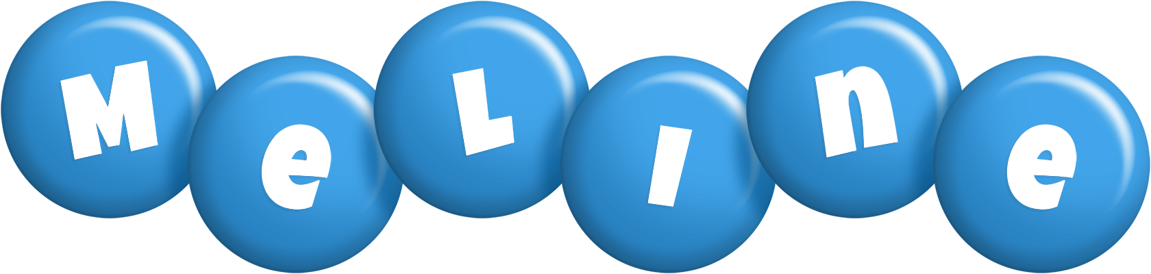 Meline candy-blue logo