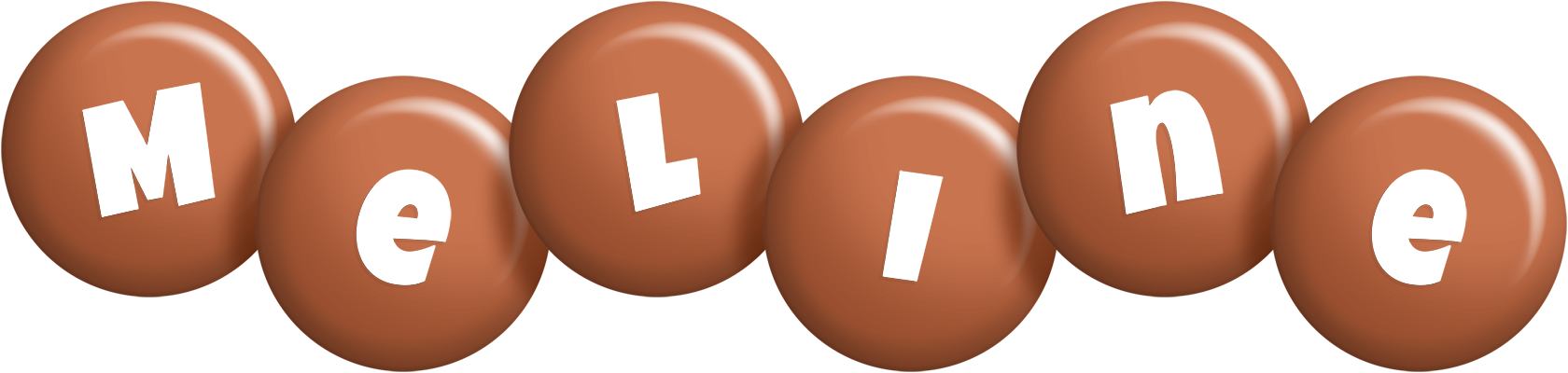 Meline candy-brown logo