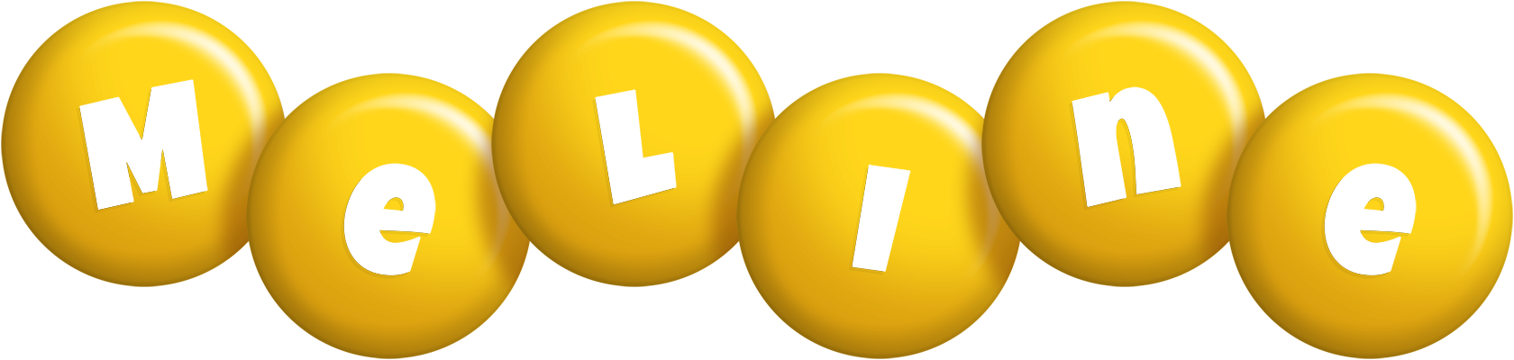 Meline candy-yellow logo