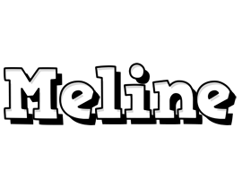 Meline snowing logo