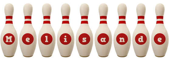 Melisande bowling-pin logo