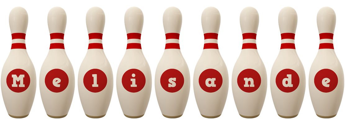 Melisande bowling-pin logo
