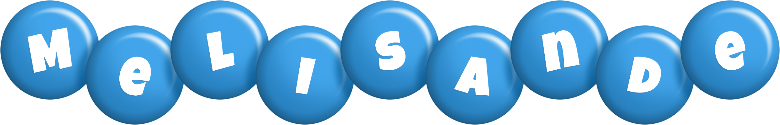Melisande candy-blue logo
