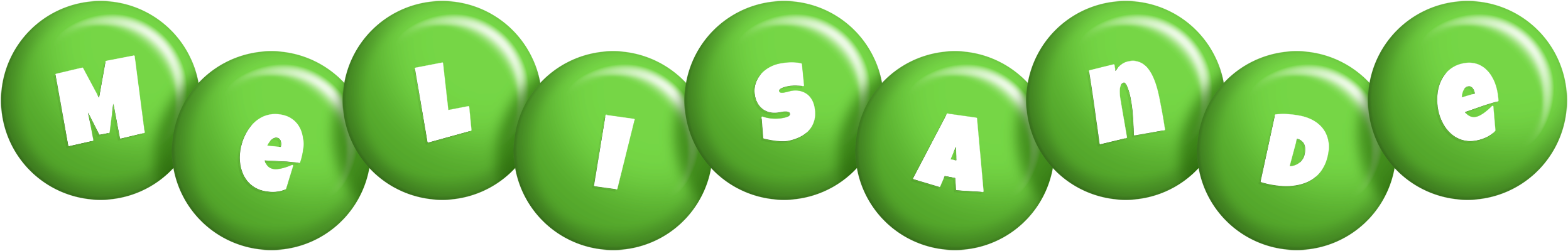 Melisande candy-green logo