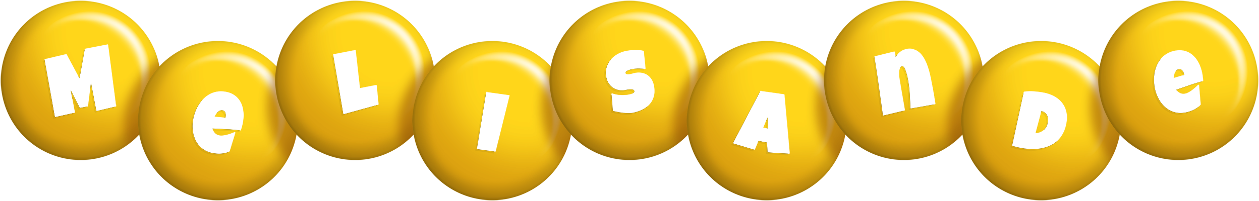 Melisande candy-yellow logo