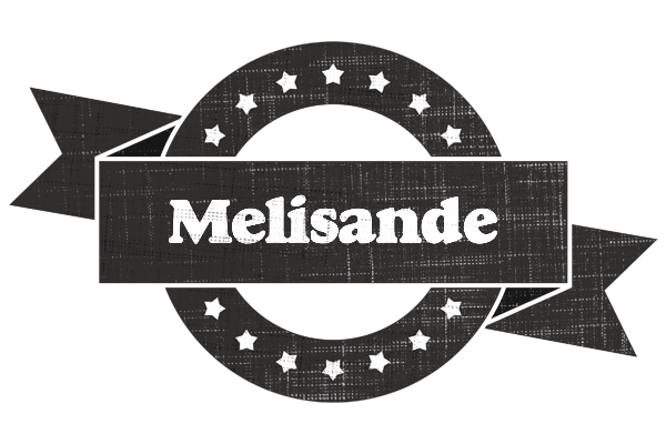 Melisande grunge logo