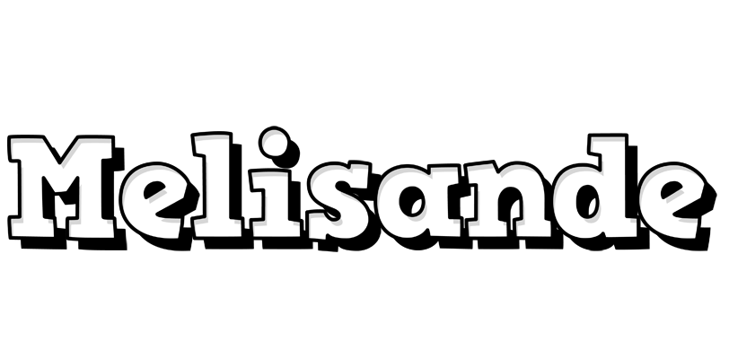 Melisande snowing logo