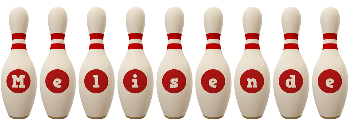 Melisende bowling-pin logo