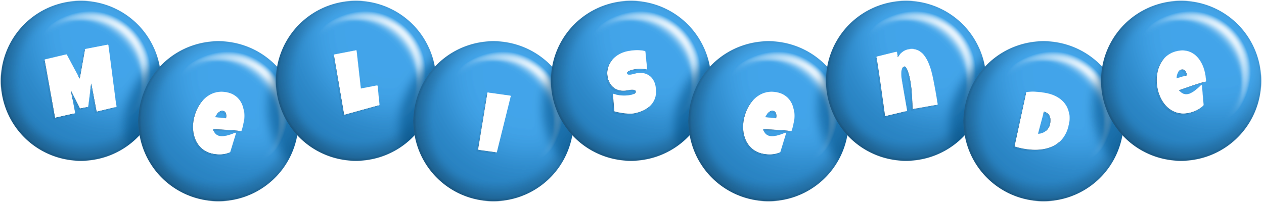 Melisende candy-blue logo
