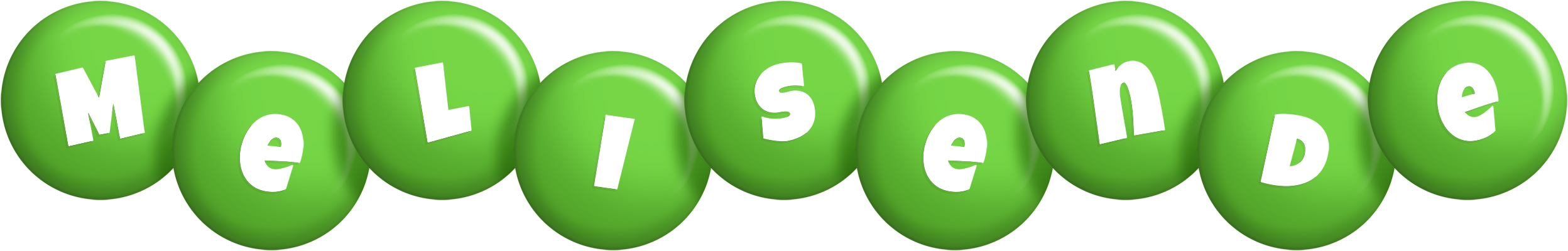 Melisende candy-green logo