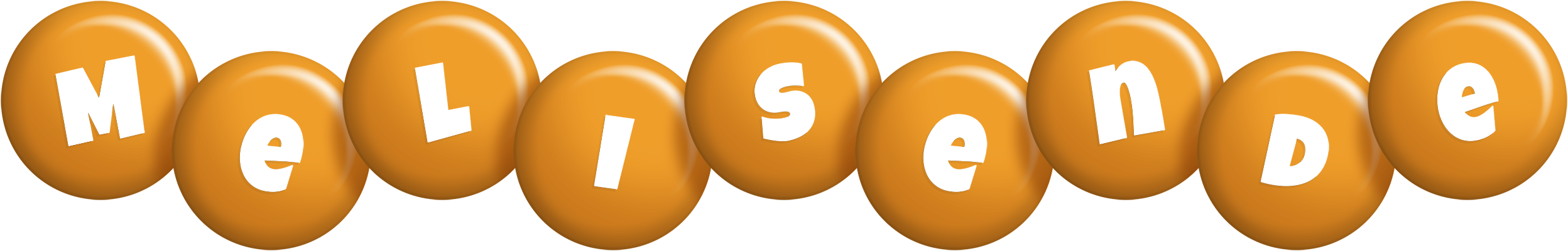 Melisende candy-orange logo