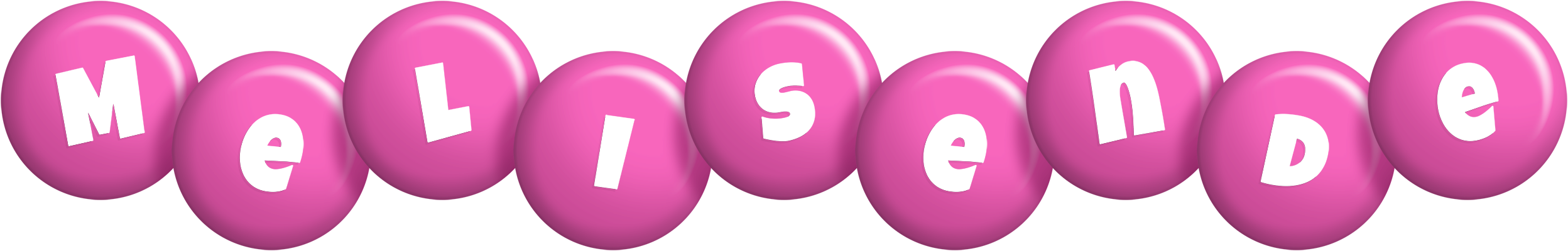 Melisende candy-pink logo