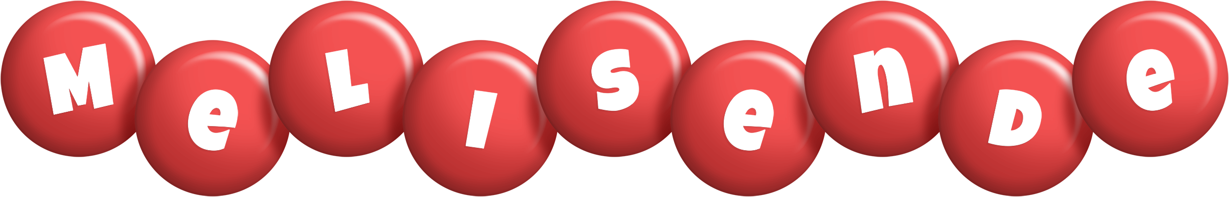 Melisende candy-red logo
