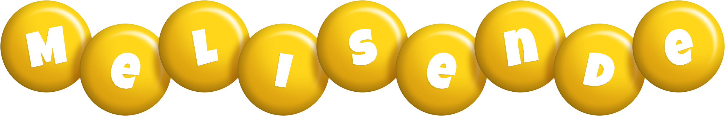 Melisende candy-yellow logo