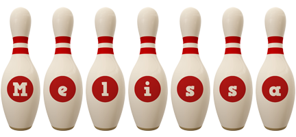 Melissa bowling-pin logo