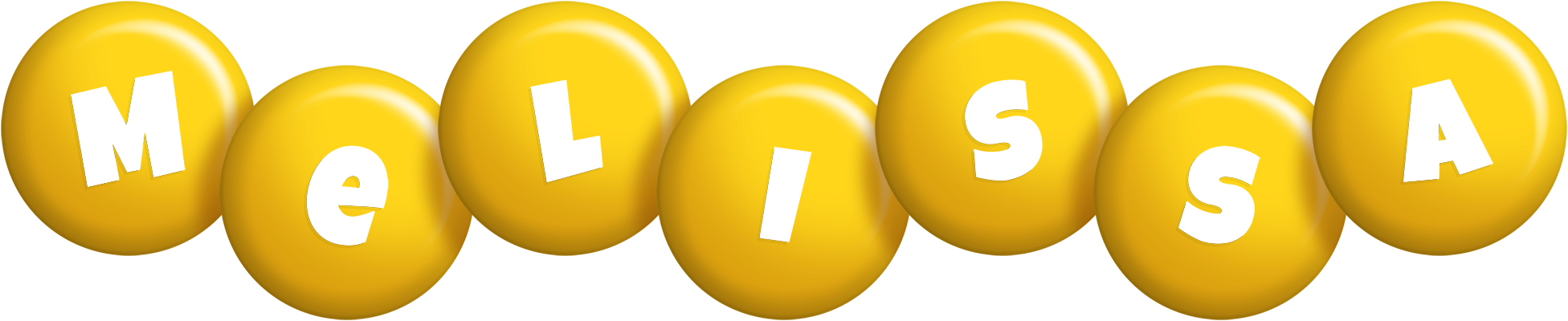 Melissa candy-yellow logo
