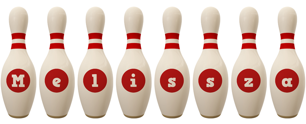 Melissza bowling-pin logo