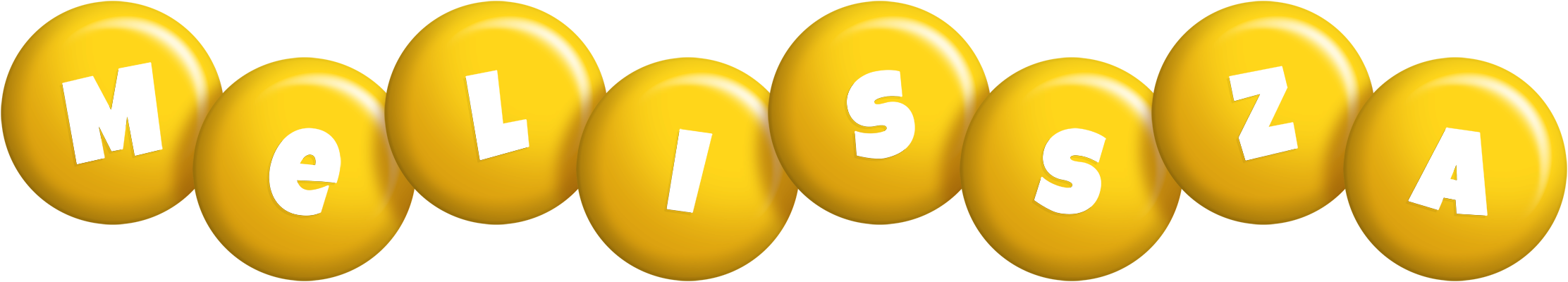 Melissza candy-yellow logo