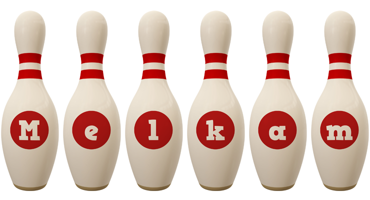 Melkam bowling-pin logo