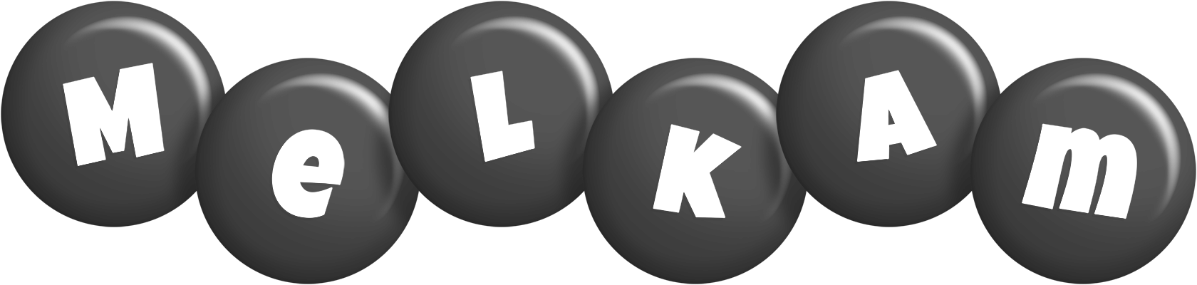 Melkam candy-black logo