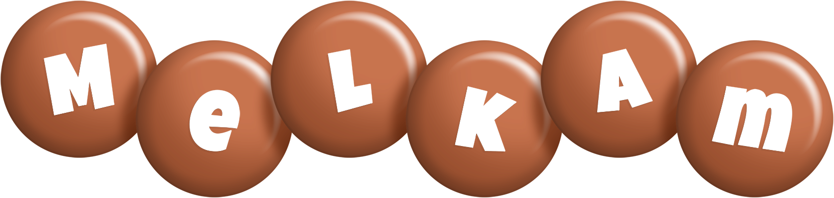 Melkam candy-brown logo