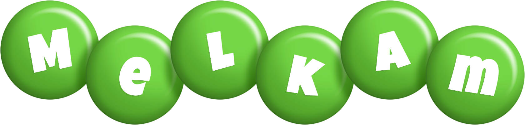 Melkam candy-green logo