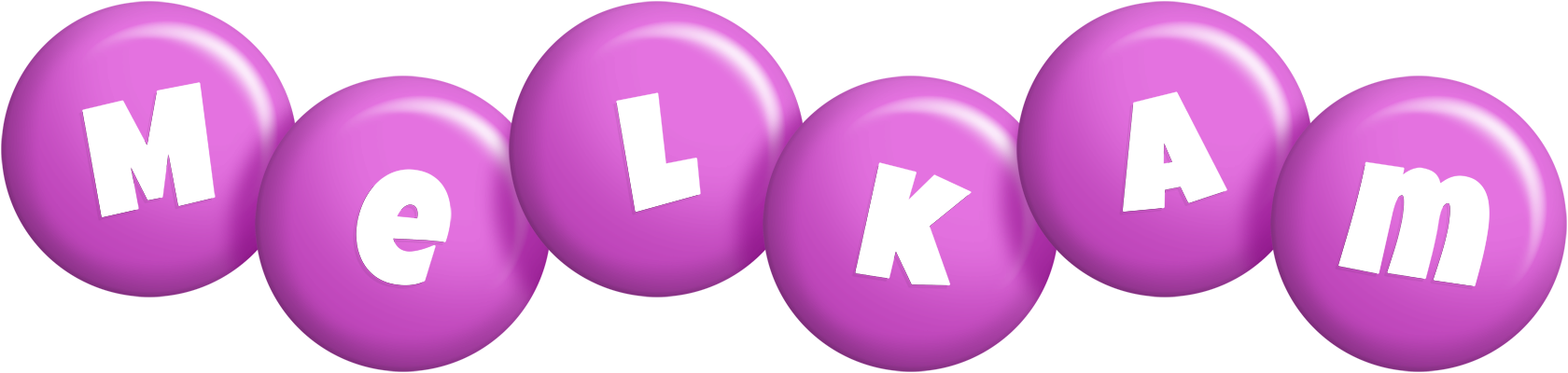 Melkam candy-purple logo
