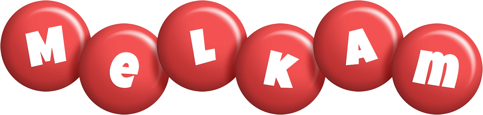 Melkam candy-red logo