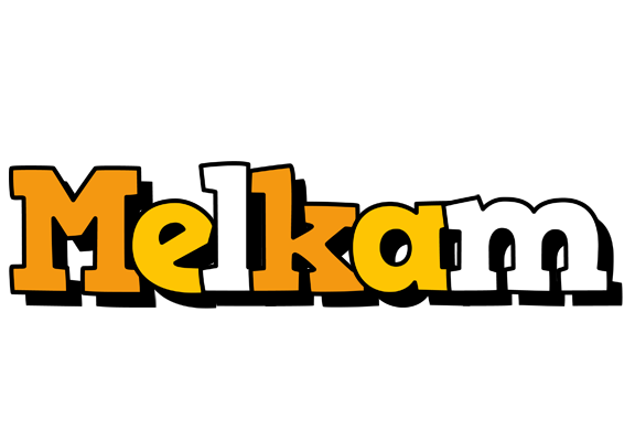 Melkam cartoon logo