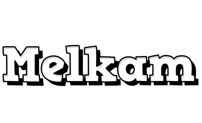 Melkam snowing logo
