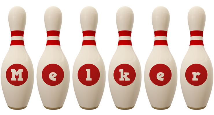 Melker bowling-pin logo