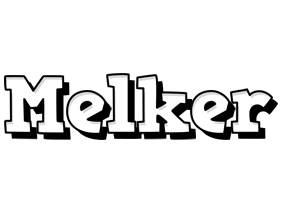 Melker snowing logo