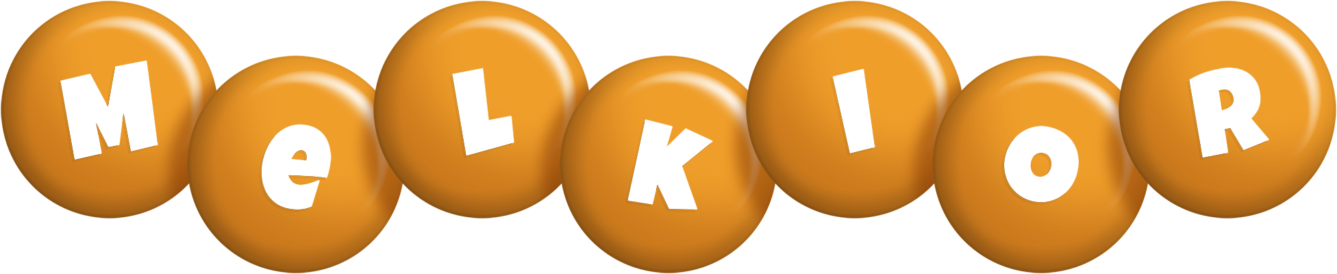 Melkior candy-orange logo