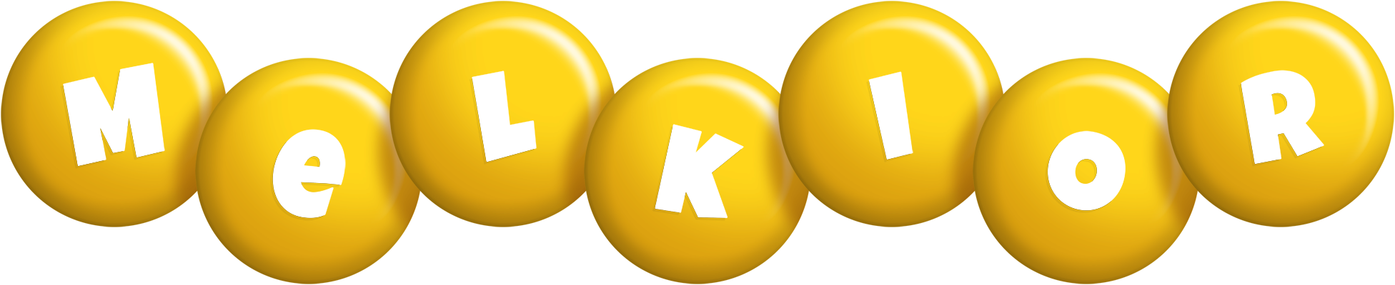 Melkior candy-yellow logo