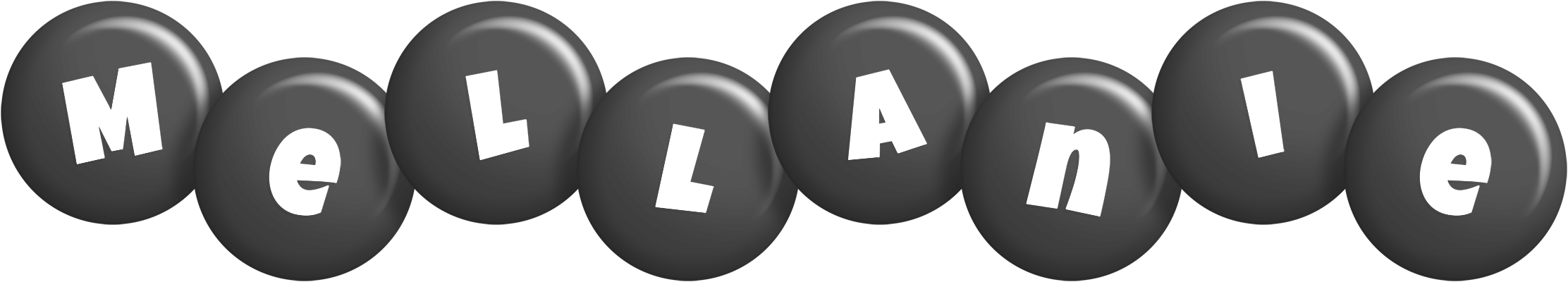 Mellanie candy-black logo