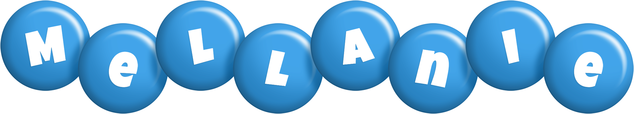 Mellanie candy-blue logo