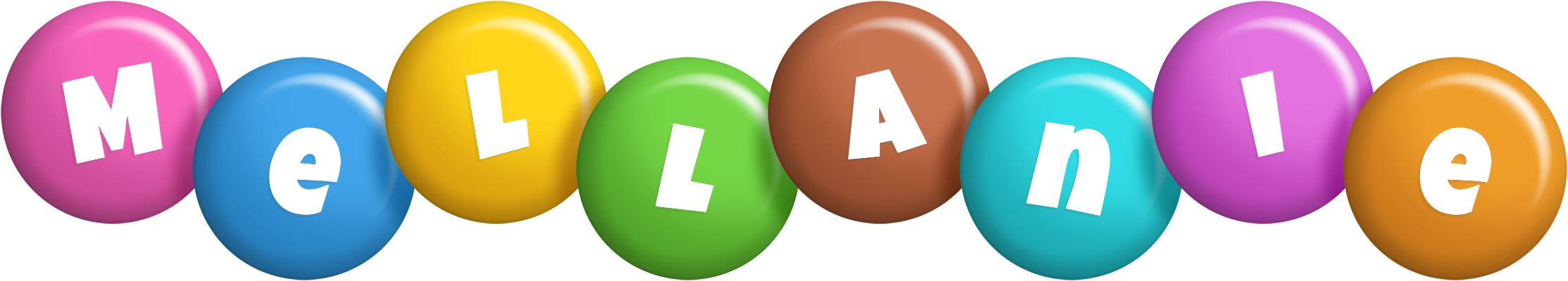 Mellanie candy logo