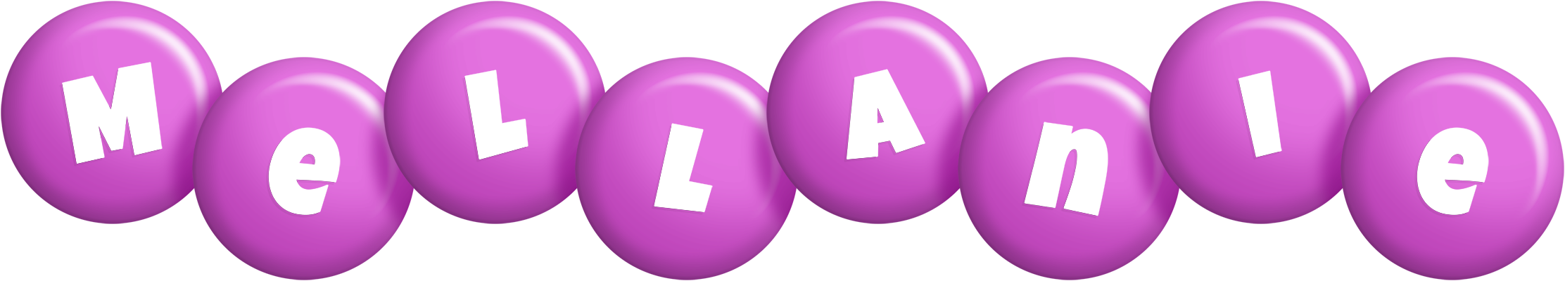 Mellanie candy-purple logo