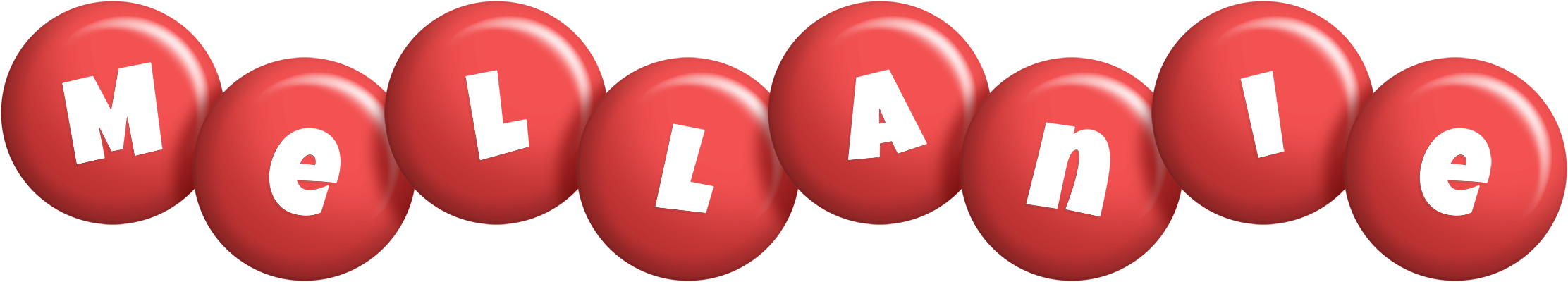Mellanie candy-red logo