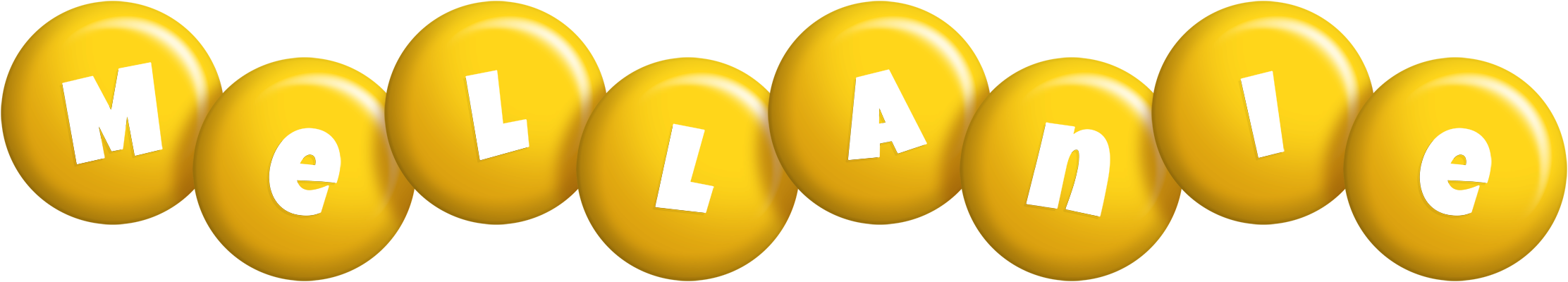 Mellanie candy-yellow logo