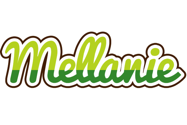 Mellanie golfing logo
