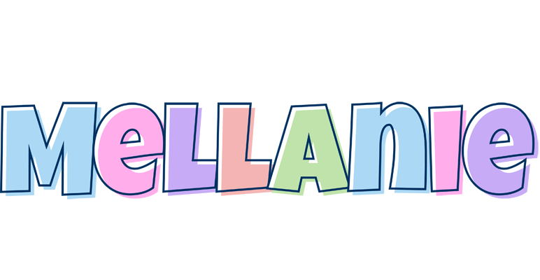 Mellanie pastel logo