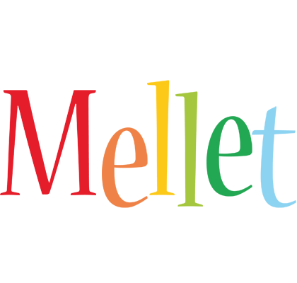 Mellet birthday logo