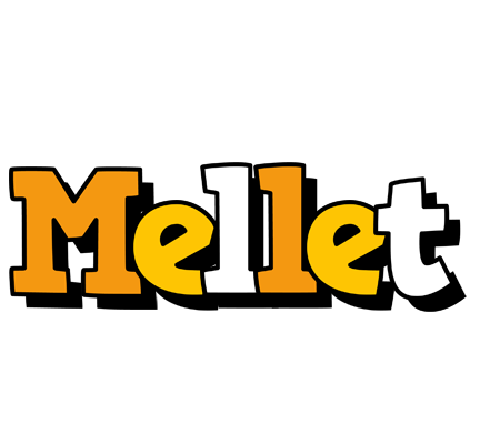 Mellet cartoon logo
