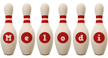 Melodi bowling-pin logo