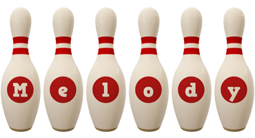 Melody bowling-pin logo