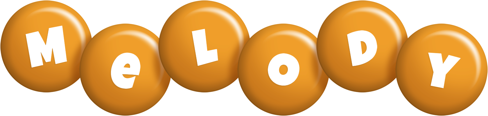 Melody candy-orange logo