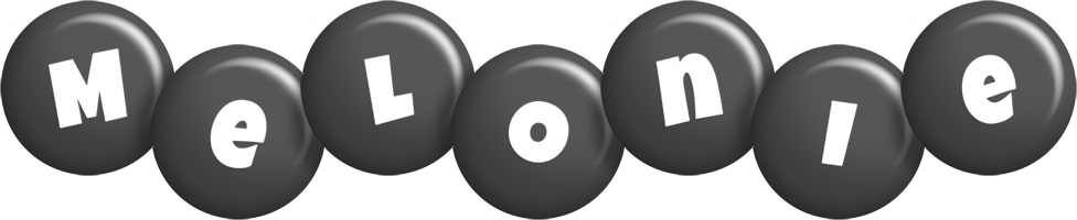 Melonie candy-black logo